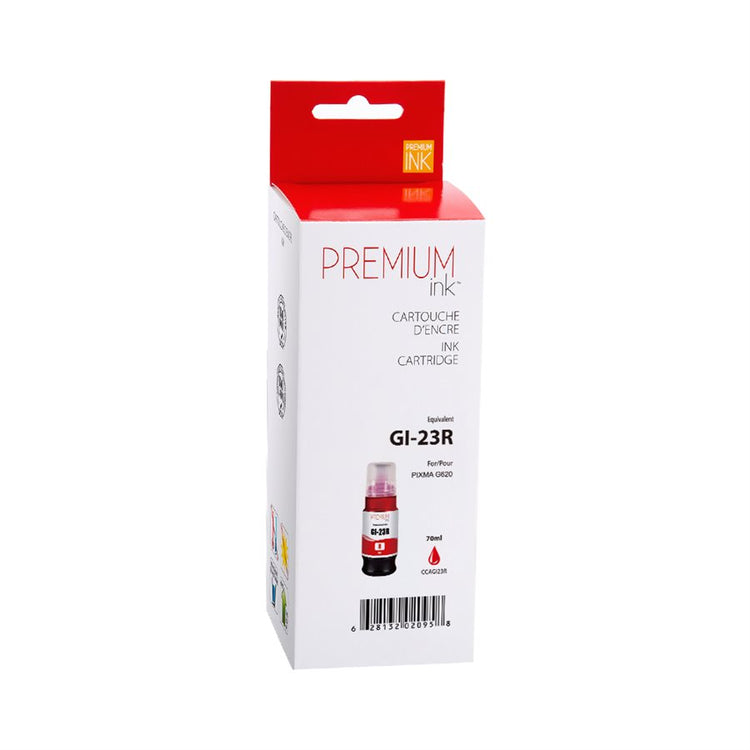 Compatible CANON GI-23 - 57ml (4714C001) Red Inkjet Cartridge Premium Quality - Cartouches Certifiées