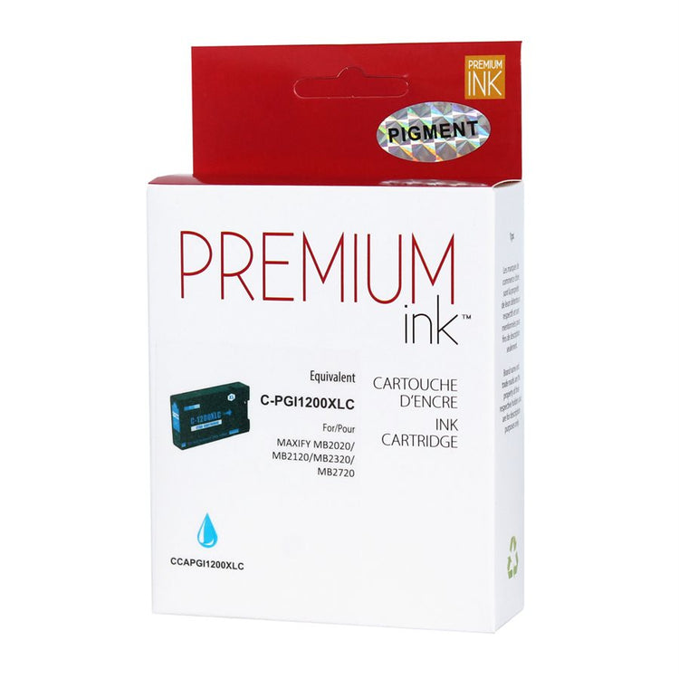 Compatible CANON PGI-1200XL (9196B001) Cyan Inkjet Cartridge Premium Quality - Cartouches Certifiées