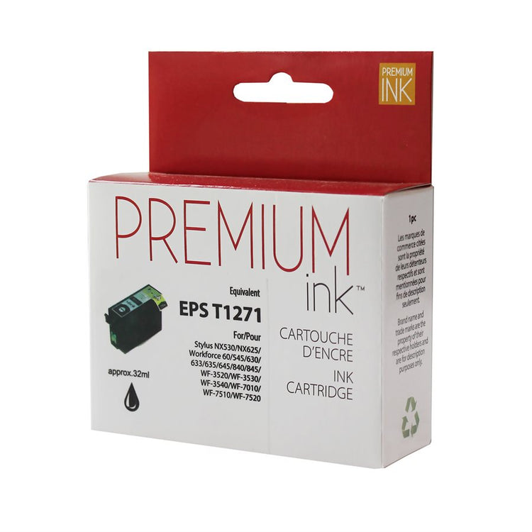 Compatible EPSON T127 (T127120-S) Black Inkjet Cartridge Premium Quality - Cartouches Certifiées