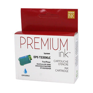 Compatible EPSON T220XL (T220XL220-S) Cyan Inkjet Cartridge Premium Quality - Cartouches Certifiées
