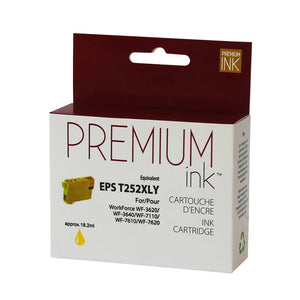 Compatible EPSON T252XL (T252XL420-S) Yellow Inkjet Cartridge Premium Quality - Cartouches Certifiées