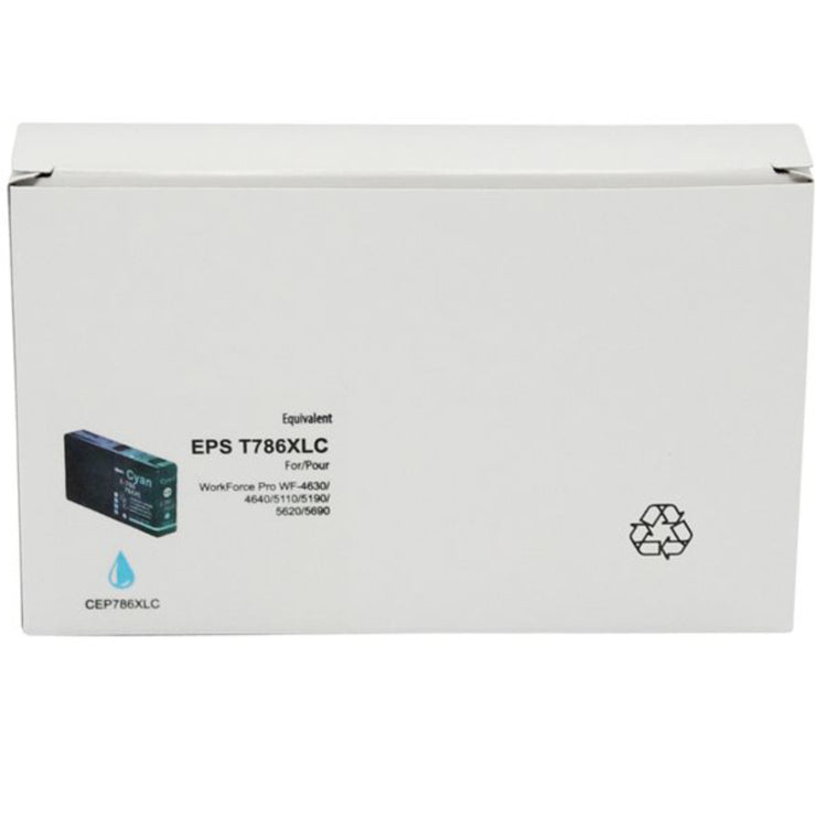 Compatible EPSON T786XL (T786XL220) Cyan Inkjet Cartridge Premium Quality - Cartouches Certifiées