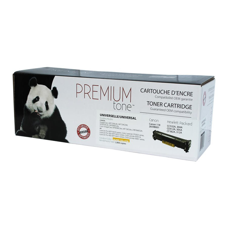 Compatible HP (304A) Yellow Toner Cartridge Premium Quality - Cartouches Certifiées
