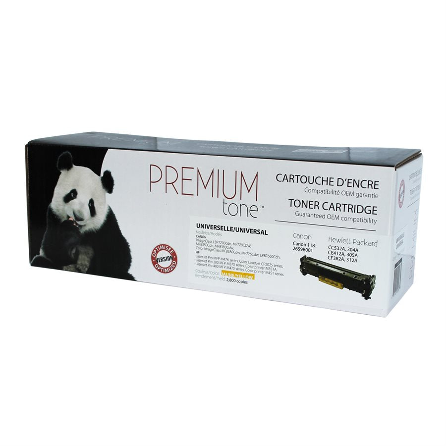 Compatible HP (304A) Yellow Toner Cartridge Premium Quality - Cartouches Certifiées