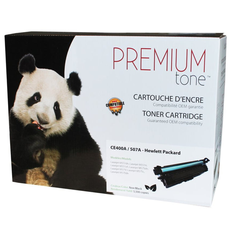 Compatible HP (507A) Black Toner Cartridge Premium Quality - Cartouches Certifiées