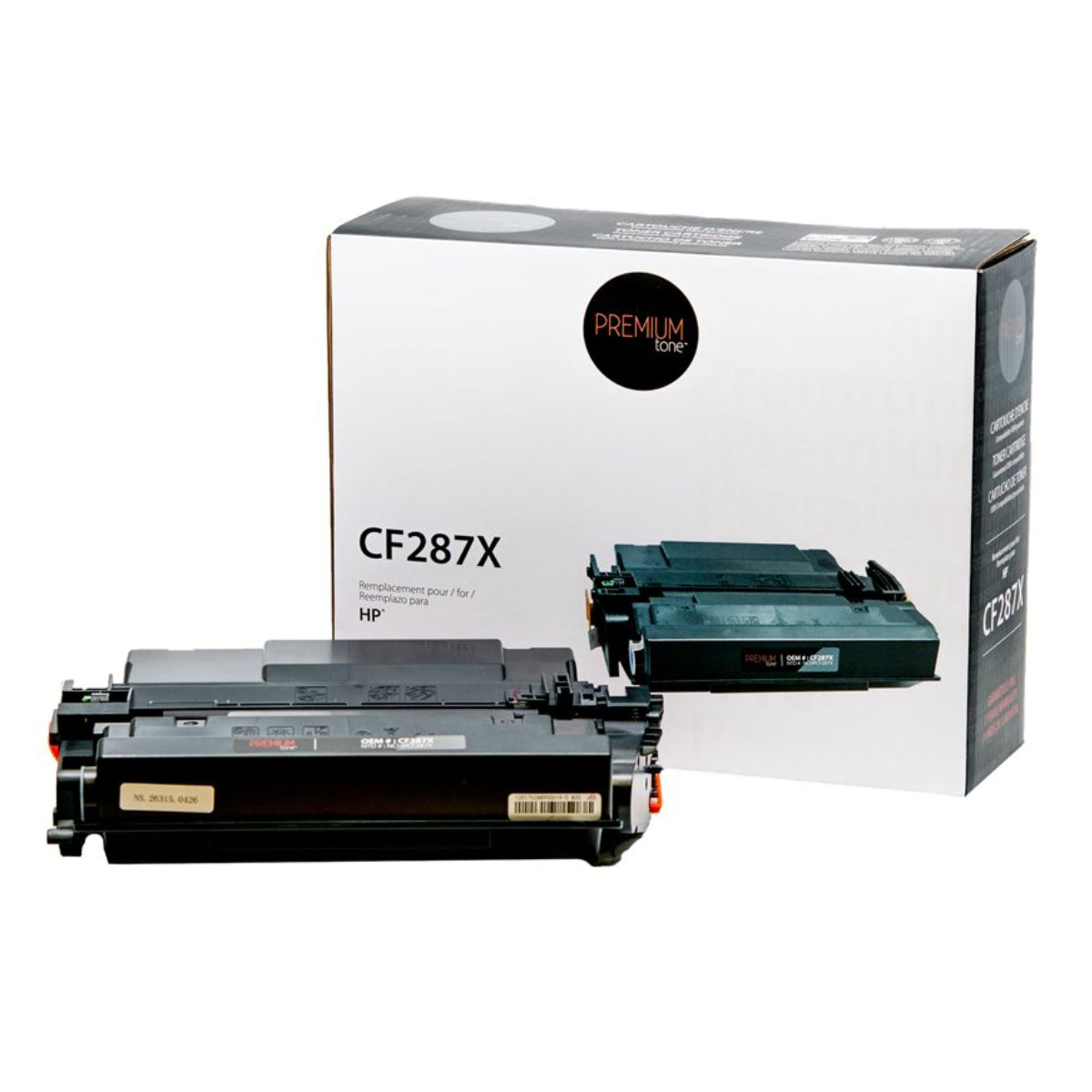 Compatible HP (87X) Black Toner Cartridge Premium Quality - Cartouches Certifiées