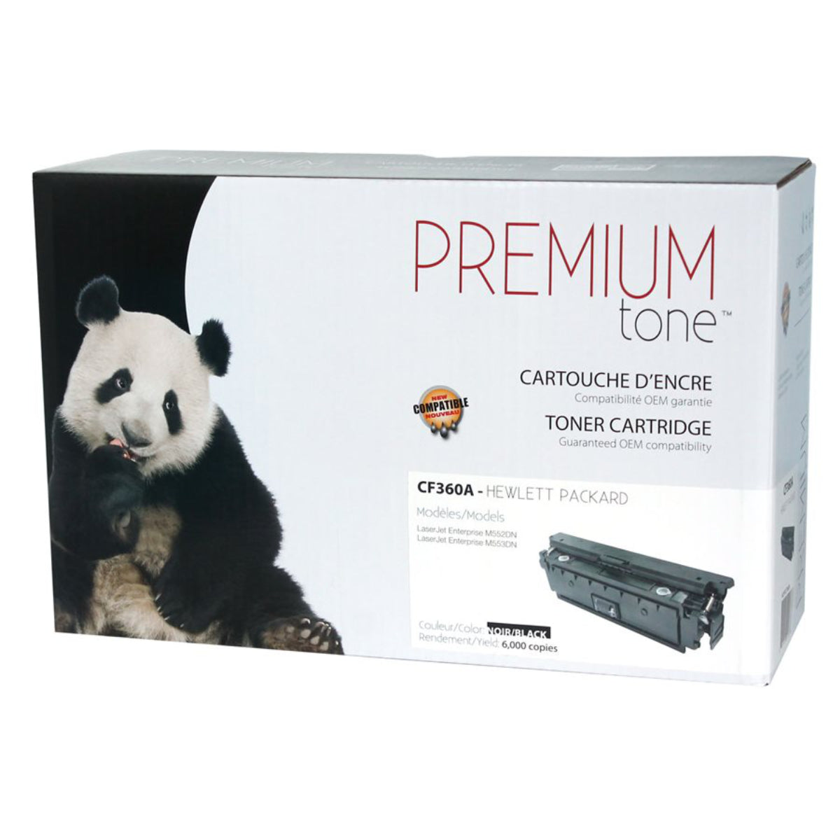 Compatible HP (508A) Black Toner Cartridge Premium Quality - Cartouches Certifiées