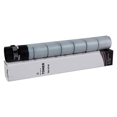 Compatible KONICA MINOLTA TN-321K (A33K130) Black Toner Cartridge Premium Quality - Cartouches Certifiées