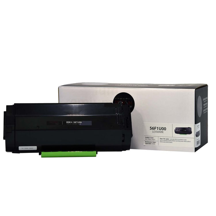 Compatible LEXMARK 56F1U00 Black Toner Cartridge Premium Quality - Cartouches Certifiées