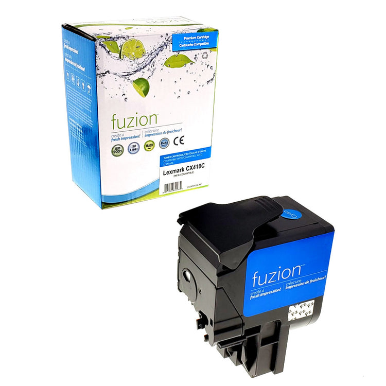Compatible LEXMARK 80C1HC0 (80C0H20) Cyan Toner Cartridge Premium Quality - Cartouches Certifiées