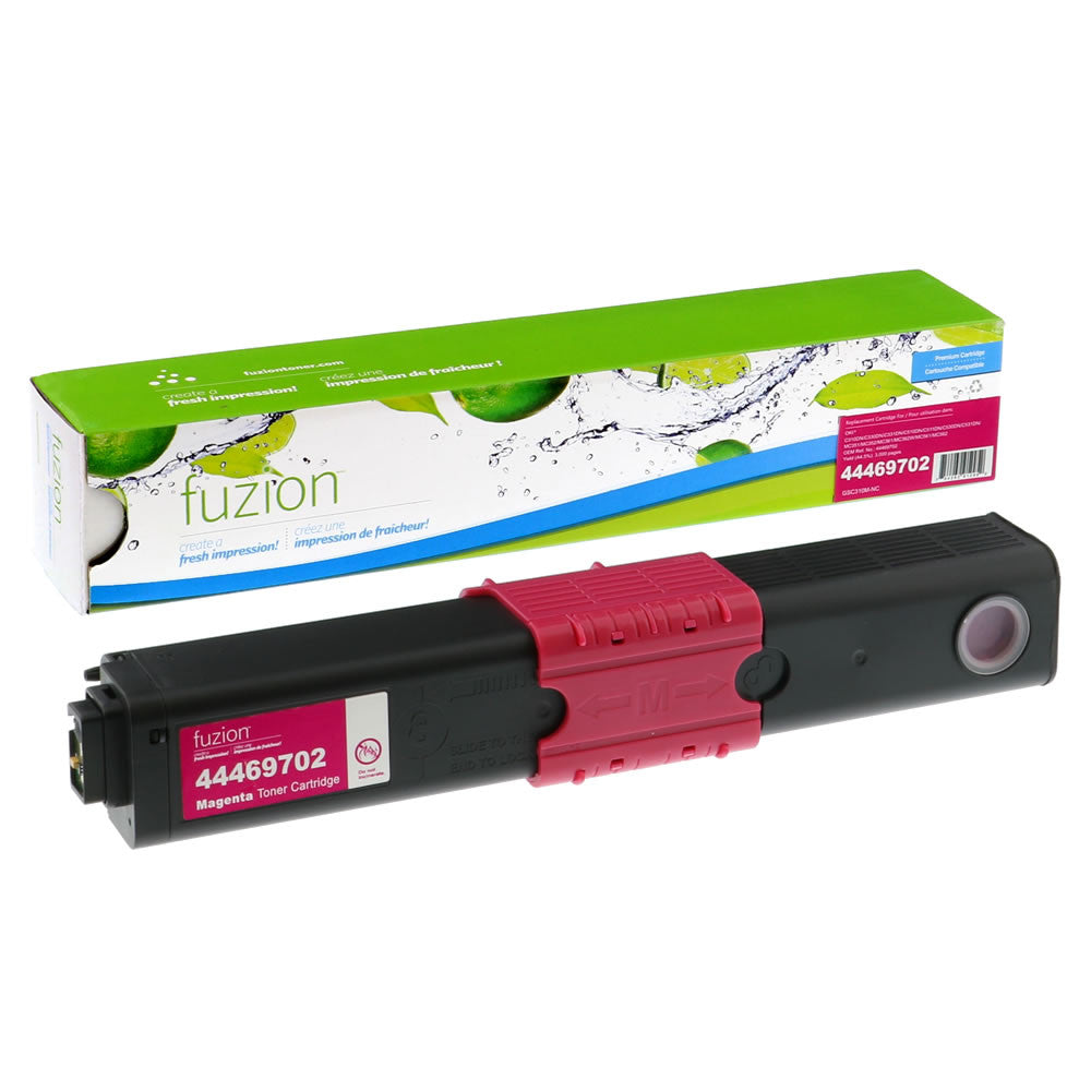 Cartridges for Compatible OKIDATA 44469702 Magenta Toner Cartridge Premium Quality - Cartouches Certifiées