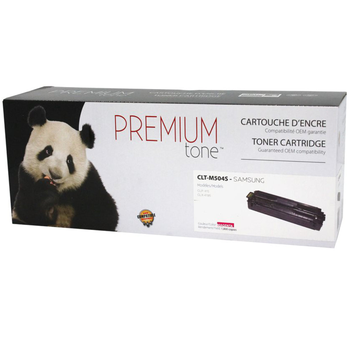 Compatible SAMSUNG CLT-M504S (SU296A) Magenta Toner Cartridge Premium Quality - Cartouches Certifiées