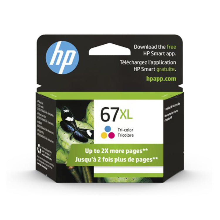 HP 67XL (3YM58AN) Color Original Inkjet Cartridge - Cartouches Certifiées