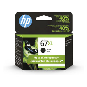 HP 67XL (3YM57AN) Black Original Inkjet Cartridge - Cartouches Certifiées