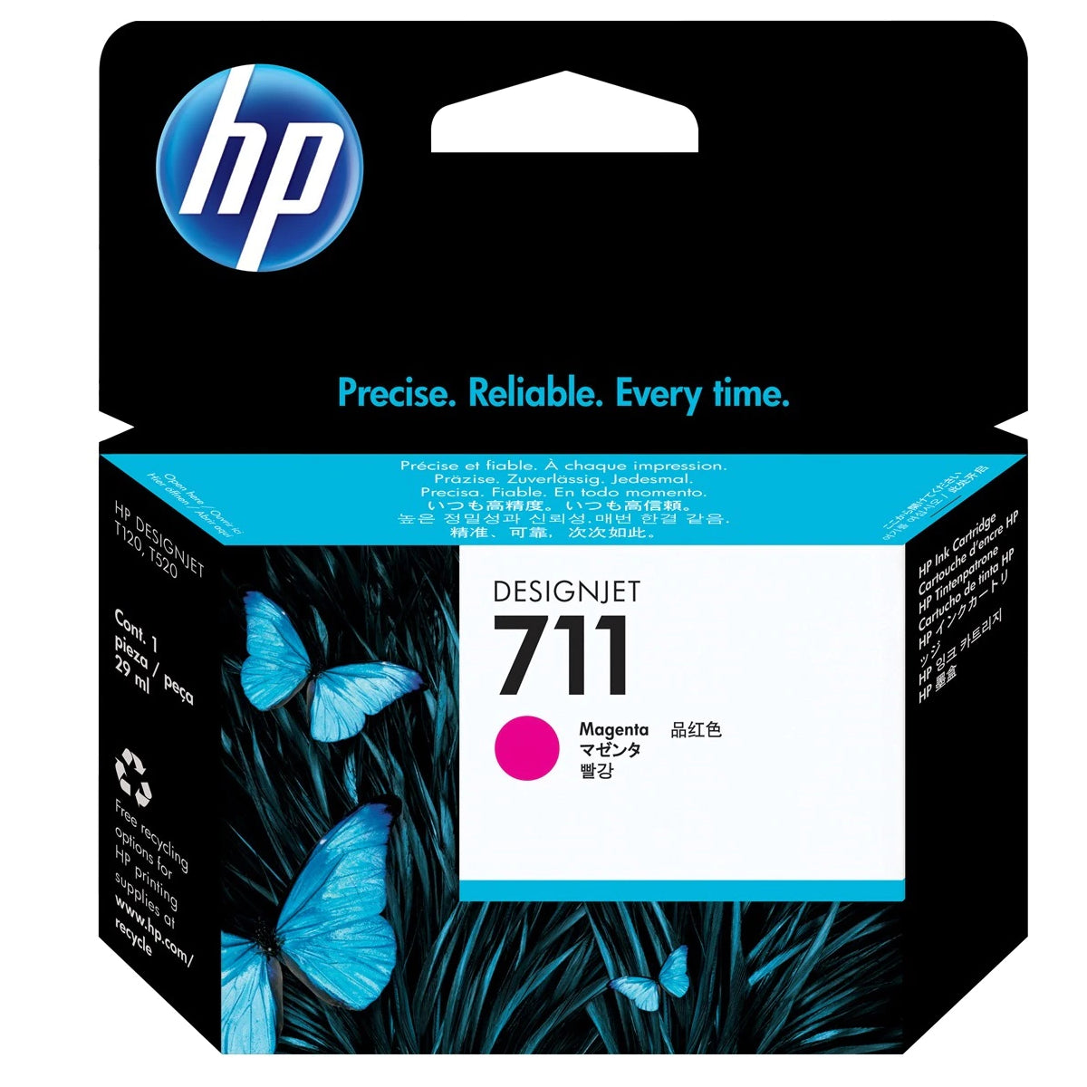 HP 711 - 29ml (CZ131A) Magenta Original Inkjet Cartridge - Cartouches Certifiées