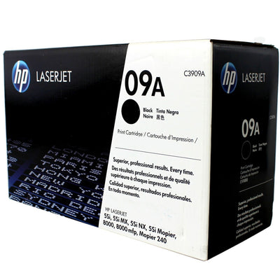 HP C3909A (09A) Black Original Toner Cartridge - Cartouches Certifiées