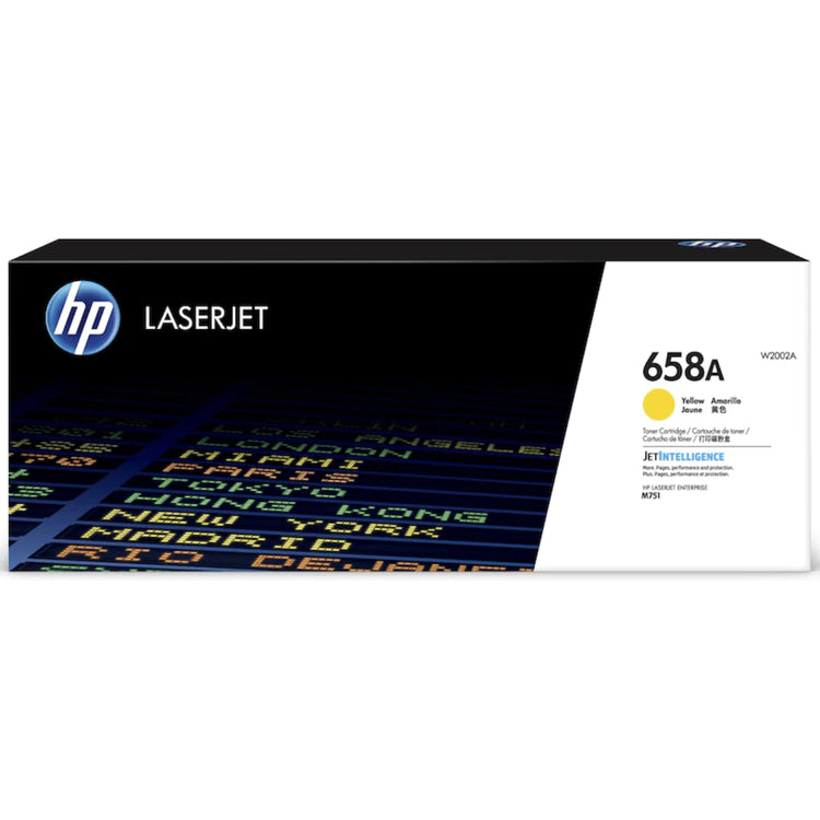 HP W2002A (658A) Yellow Original Toner Cartridge - Cartouches Certifiées