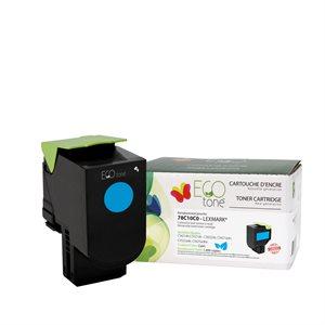 Refurbished LEXMARK 78C1XC0 Cyan Toner Cartridge - Cartouches Certifiées