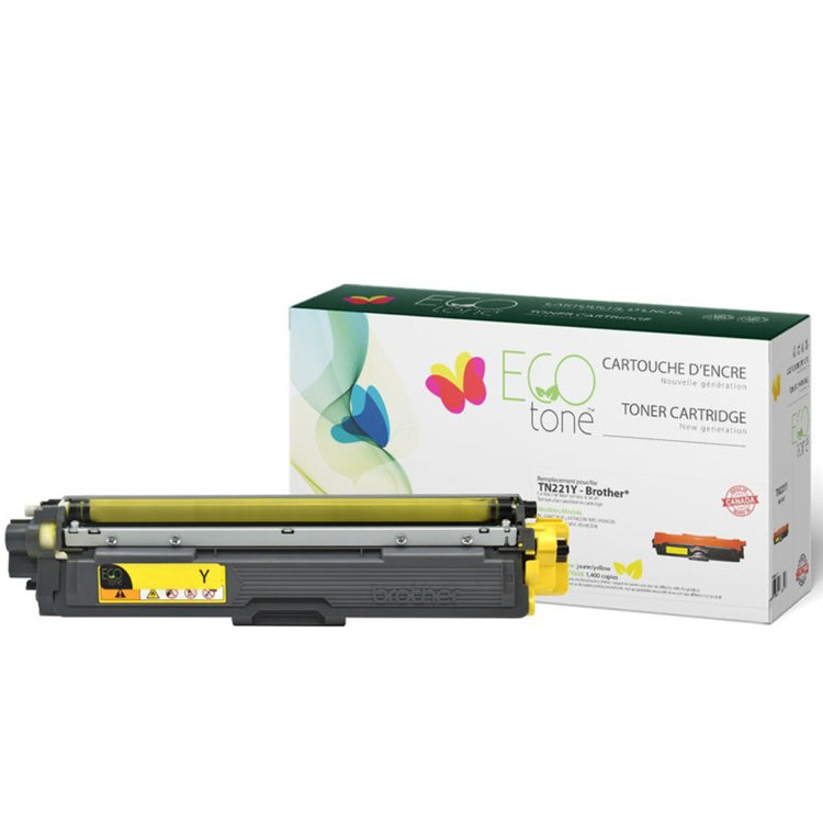 Refurbished BROTHER TN-221Y Yellow Toner Cartridge - Cartouches Certifiées