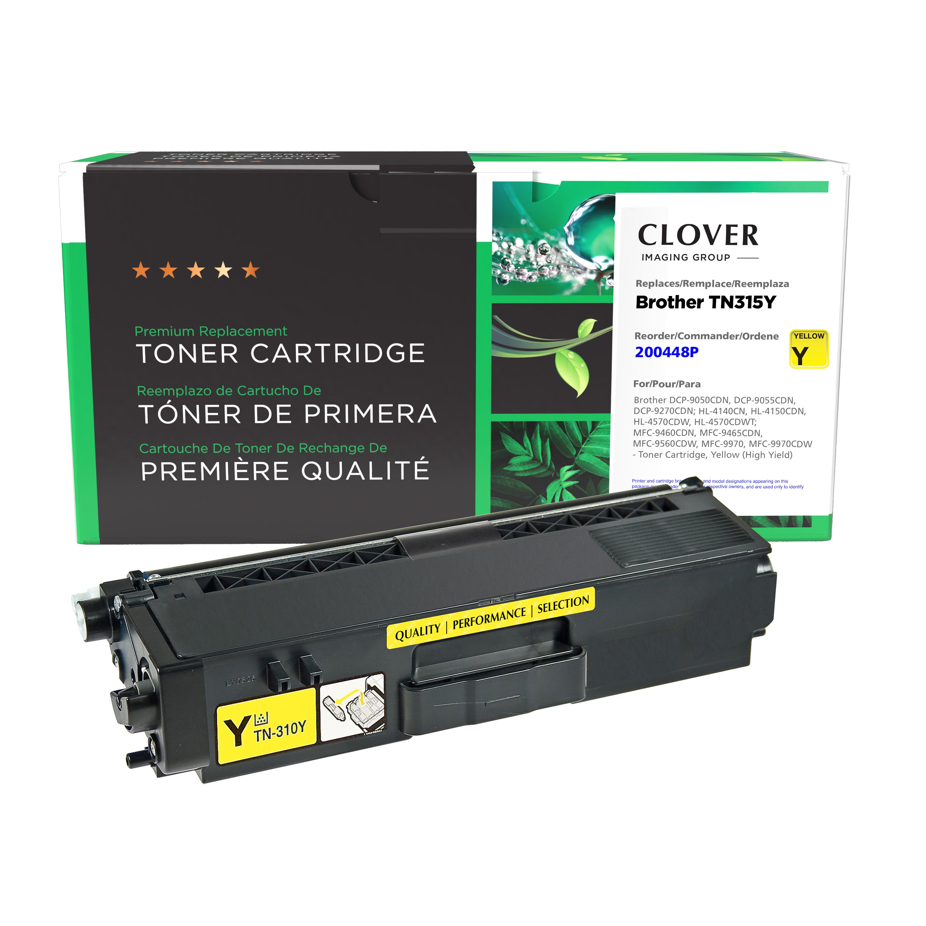 Refurbished BROTHER TN-315Y Yellow Toner Cartridge - Cartouches Certifiées