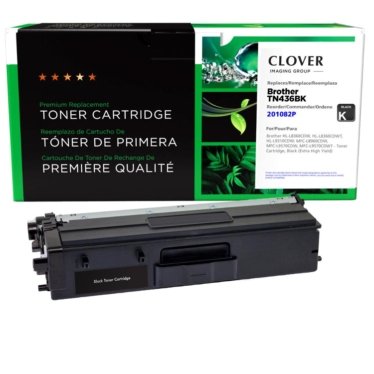 Refurbished BROTHER TN-436BK Black Toner Cartridge - Cartouches Certifiées