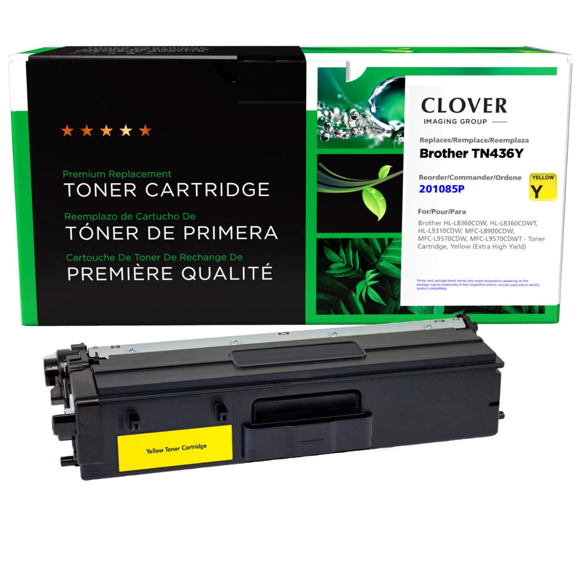 Refurbished BROTHER TN-436Y Yellow Toner Cartridge - Cartouches Certifiées