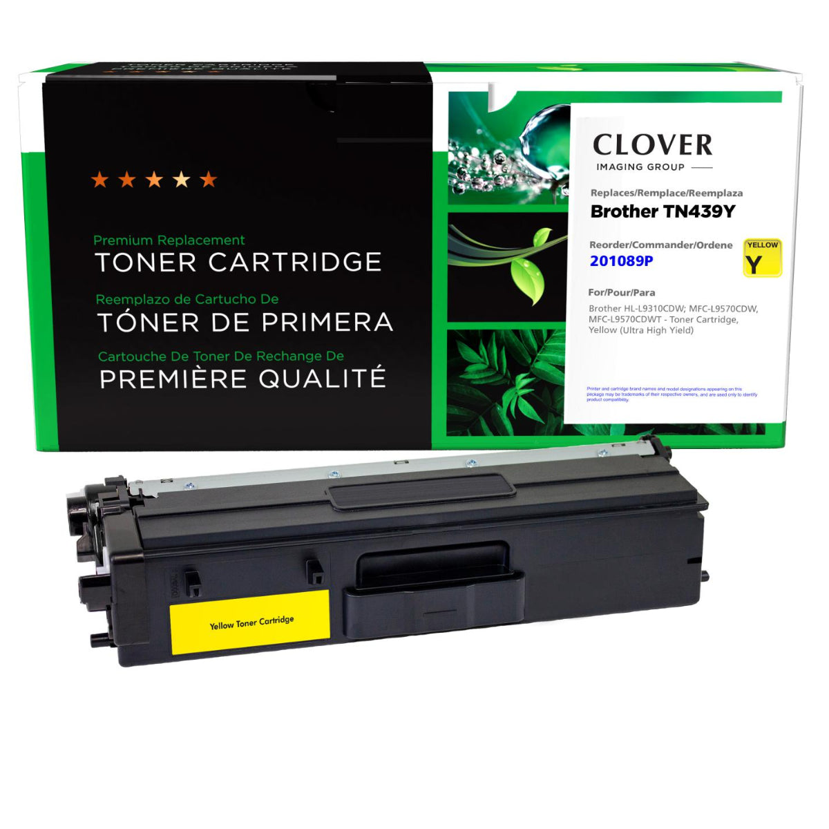 Refurbished BROTHER TN-439Y Yellow Toner Cartridge - Cartouches Certifiées