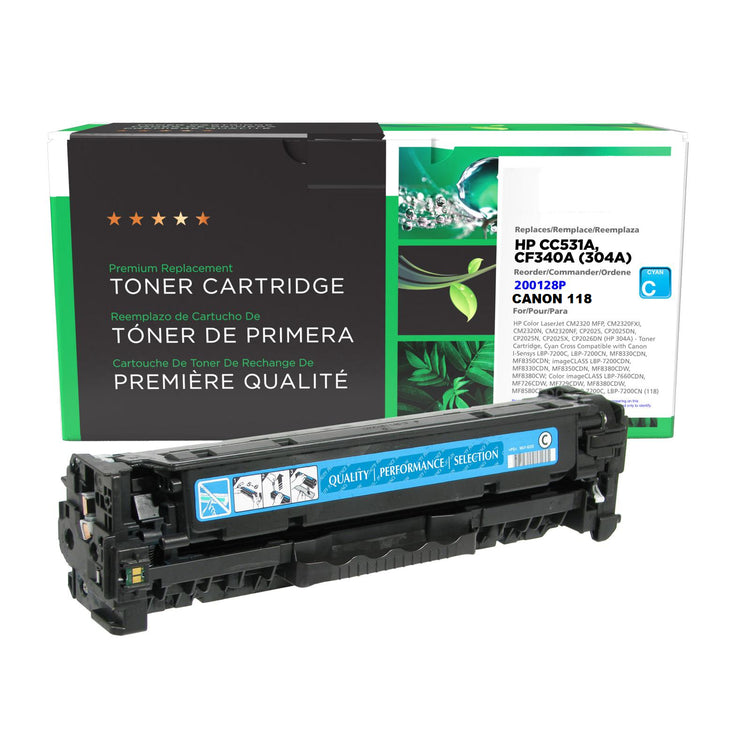 Refurbished CANON 118 (2661B001) Cyan Toner Cartridge - Cartouches Certifiées