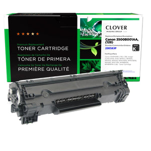 Refurbished CANON 128 (3500B001) Black Toner Cartridge - Cartouches Certifiées