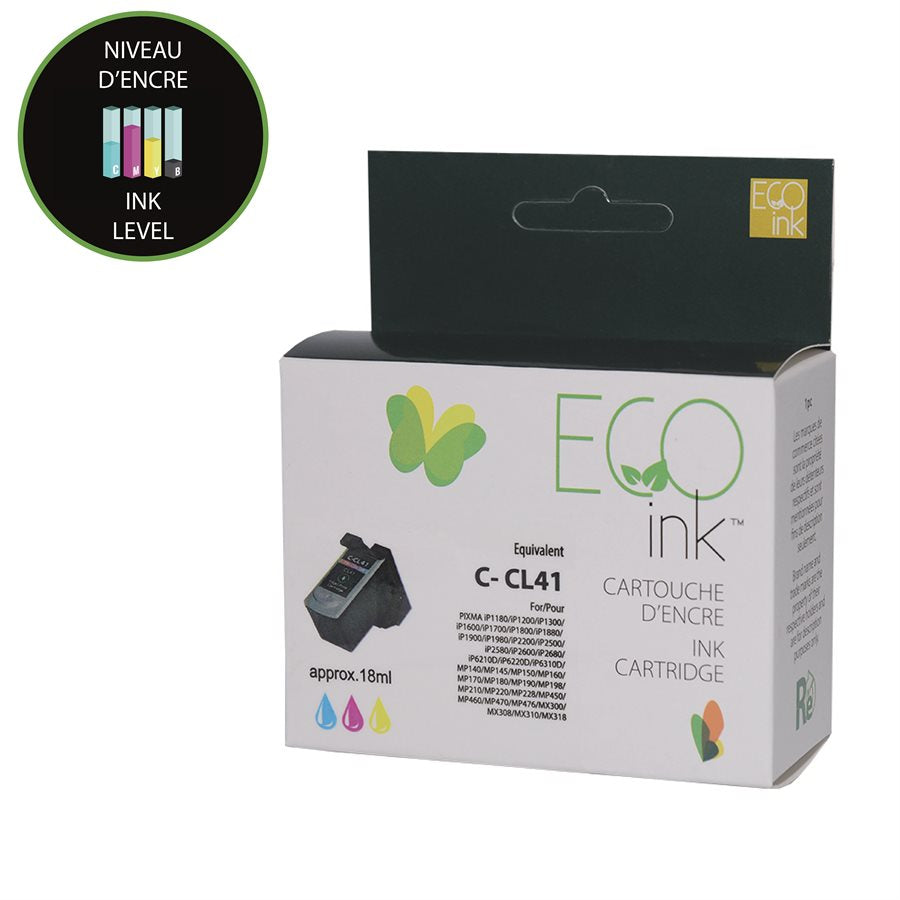 Refurbished CANON CL-41 (0617B002) Color Inkjet Cartridge - Cartouches Certifiées