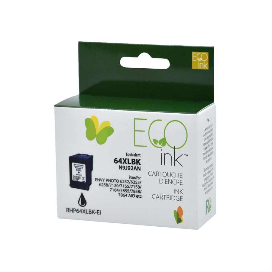 Refurbished HP 64XL (N9J92AN) Black Inkjet Cartridge - Cartouches Certifiées