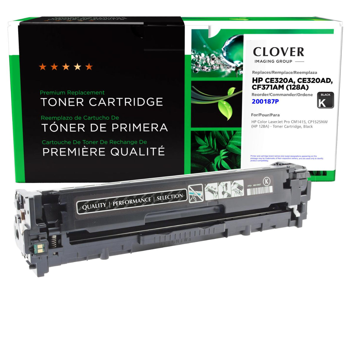 Refurbished HP (128A) Black Toner Cartridge - Cartouches Certifiées