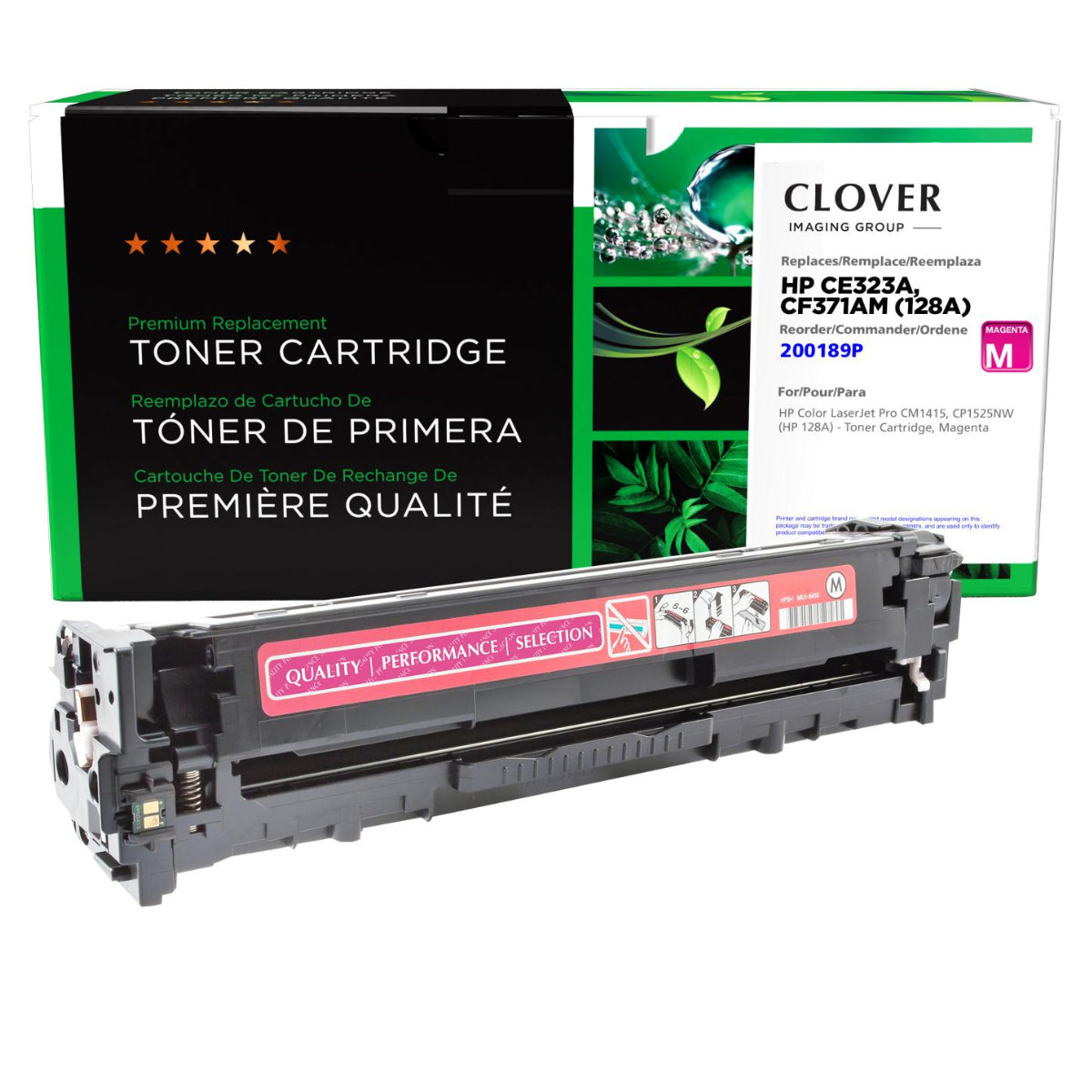 Refurbished HP (128A) Magenta Toner Cartridge - Cartouches Certifiées