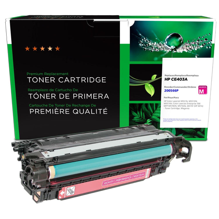 Refurbished HP (507A) Magenta Toner Cartridge - Cartouches Certifiées