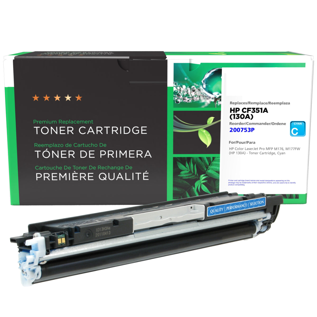 Refurbished HP (130A) Cyan Toner Cartridge - Cartouches Certifiées