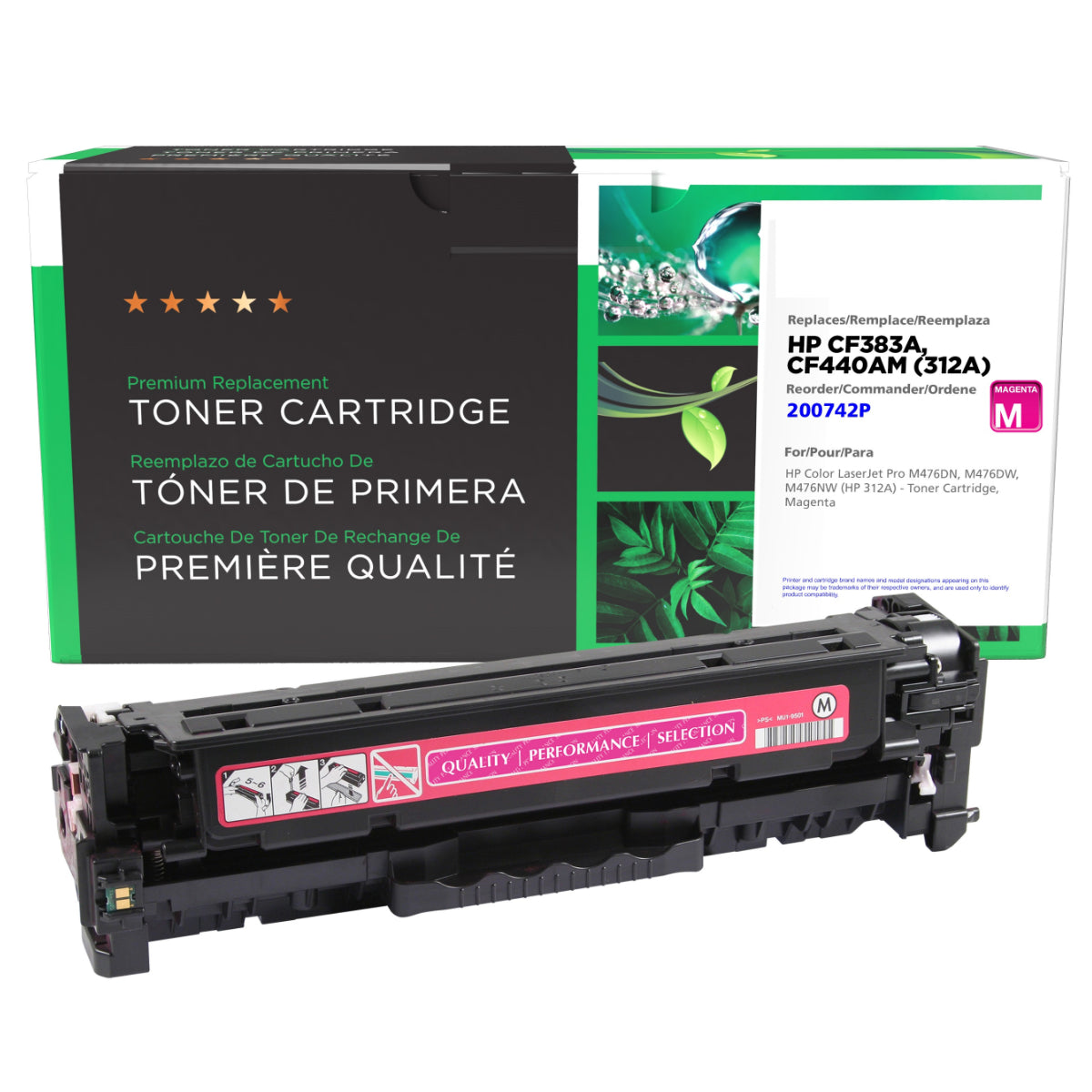 Refurbished HP (312A) Magenta Toner Cartridge - Cartouches Certifiées