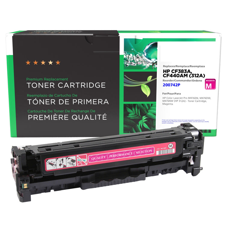 Refurbished HP (312A) Magenta Toner Cartridge - Cartouches Certifiées