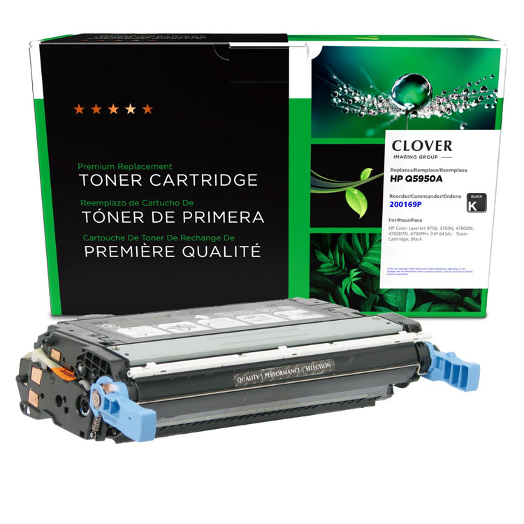 Refurbished HP (643A) Black Toner Cartridge - Cartouches Certifiées