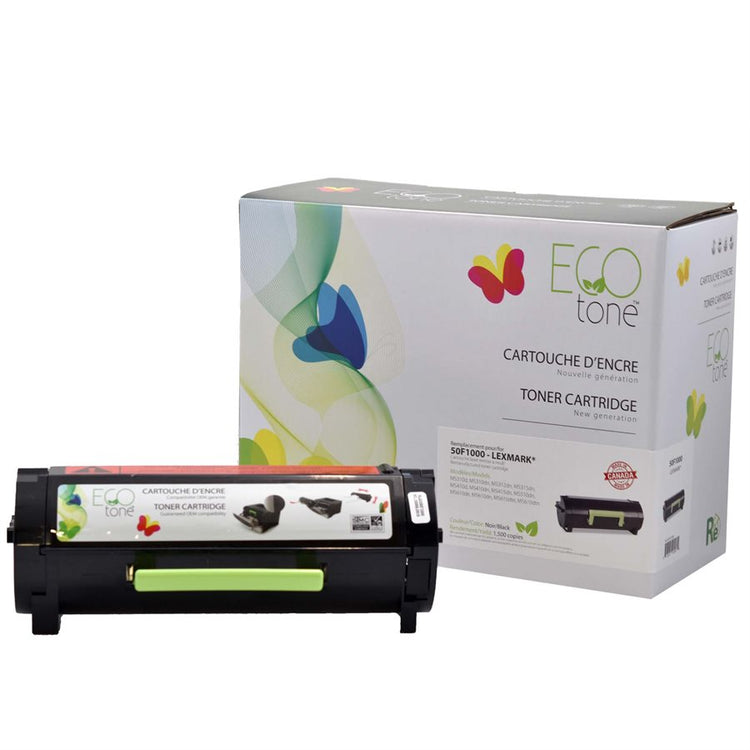 Refurbished LEXMARK 50F1000 Black Toner Cartridge - Cartouches Certifiées