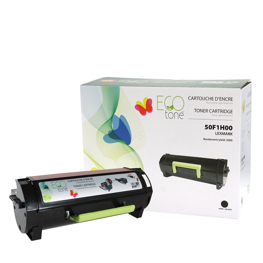 Refurbished LEXMARK 50F1H00 (501H) Black Toner Cartridge - Cartouches Certifiées