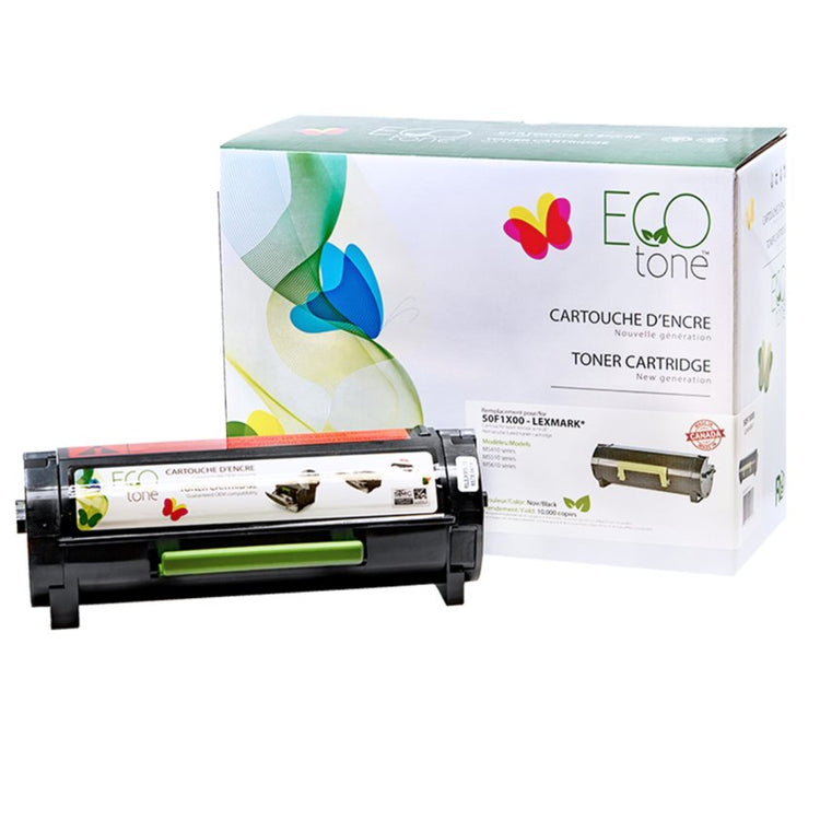 Refurbished LEXMARK 50F1X00 (50F1X0E) Black Toner Cartridge - Cartouches Certifiées