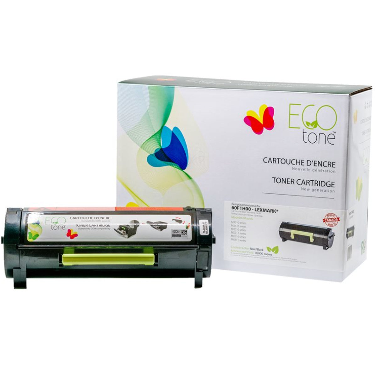 Refurbished LEXMARK 60F1H00 Black Toner Cartridge - Cartouches Certifiées