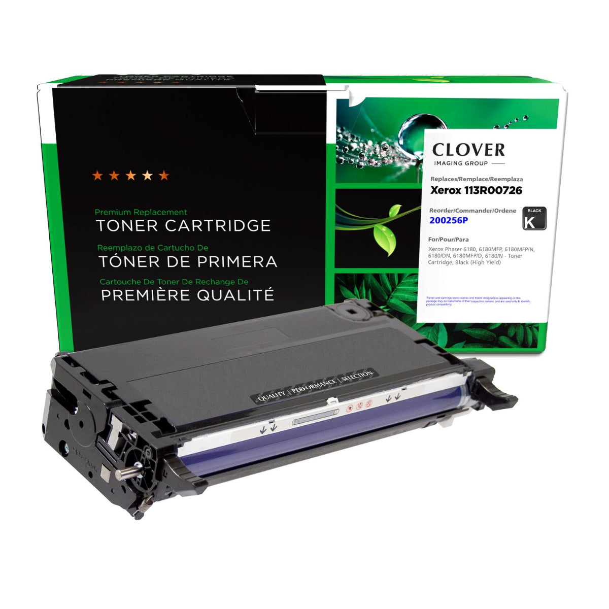 Refurbished XEROX 113R00726 Black Toner Cartridge - Cartouches Certifiées