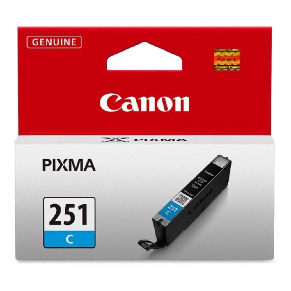 CANON CLI-251 (6514B001) Cyan Original Inkjet Cartridge - Cartouches Certifiées