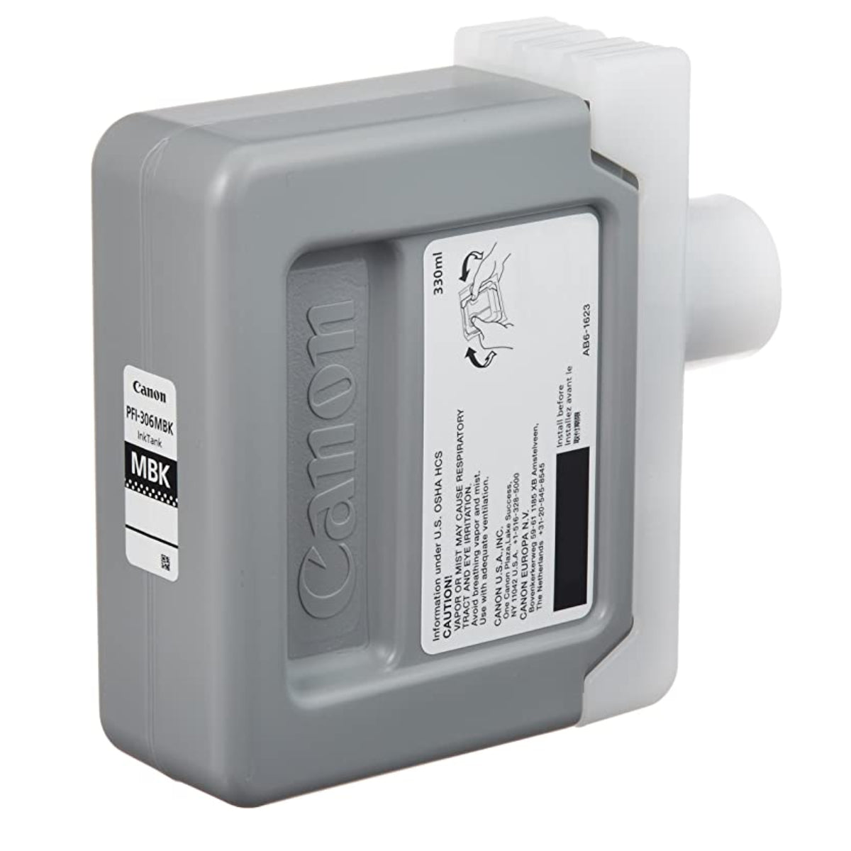 CANON PFI-306MBK 330ml (6656B001) Matte Black Original Inkjet Cartridge - Cartouches Certifiées