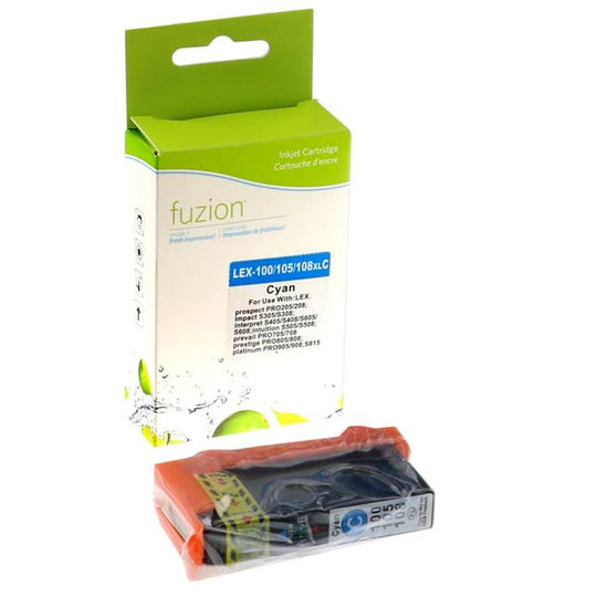 Compatible LEXMARK 100XL Cyan Cartouche à Jet d'encre Qualité supérieure