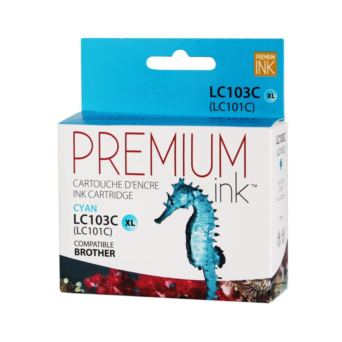 Compatible BROTHER LC103C Cyan Inkjet Cartridge Premium Quality - Cartouches Certifiées