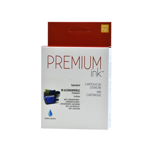 Compatible BROTHER LC3029C Cyan Inkjet Cartridge Premium Quality - Cartouches Certifiées