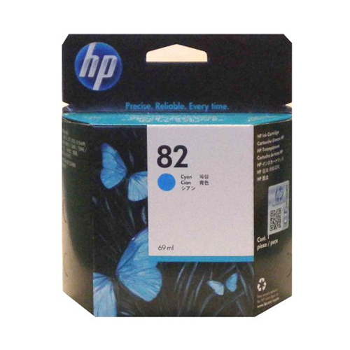 HP 82 - 69ml (C4911A) Cyan Original Inkjet Cartridge - Cartouches Certifiées
