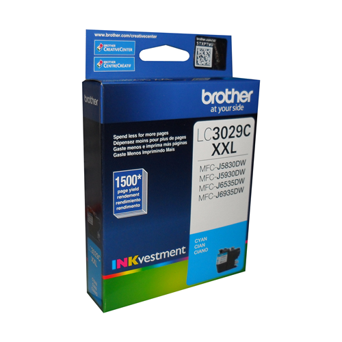 BROTHER LC3029C Cyan Original Inkjet Cartridge - Cartouches Certifiées